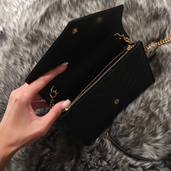 *SOLD* YSL Black Monogram Wallet on Chain - Picture 2 of 5
